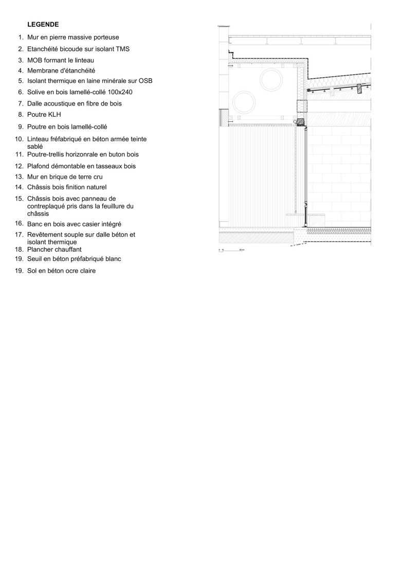Detail. Simone Veil School Complex by Le Penhuel et Associés. 