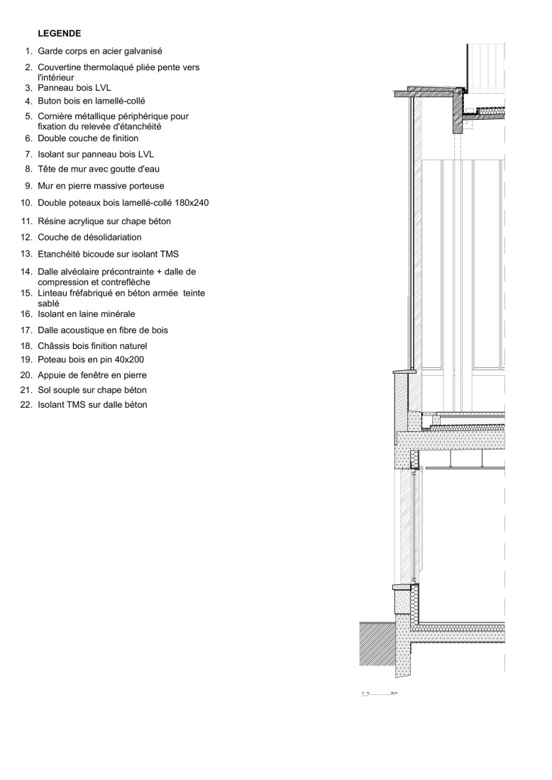 Detail. Simone Veil School Complex by Le Penhuel et Associés. 