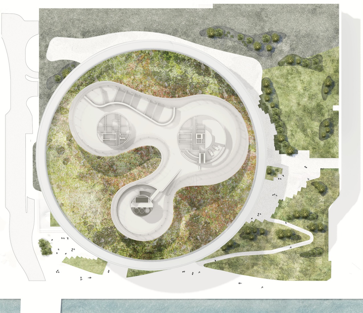 Site plan. "World of Volvo" by Henning Larsen. 