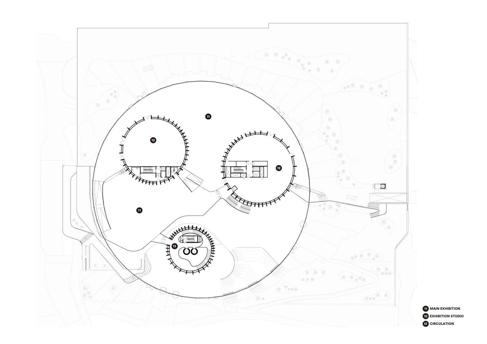 Ground floor plan. "World of Volvo" by Henning Larsen. 