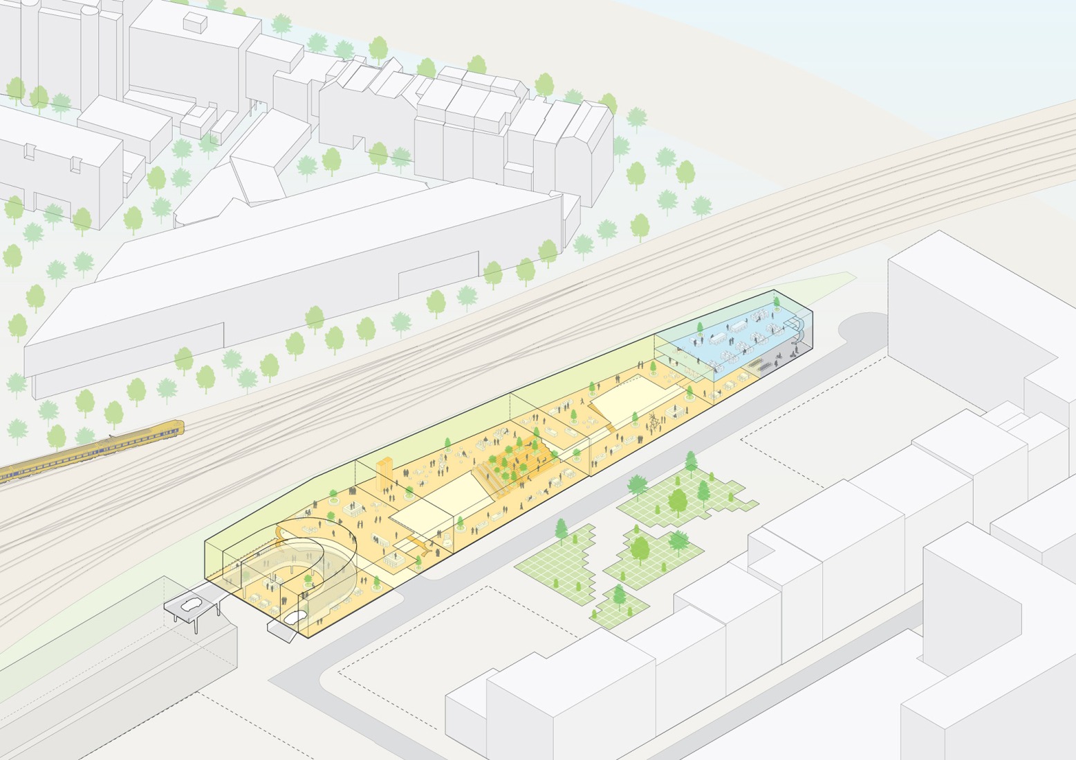 Step story 2- Public plinth. Schieblocks by MVRDV. Image courtesy of MVRDV.