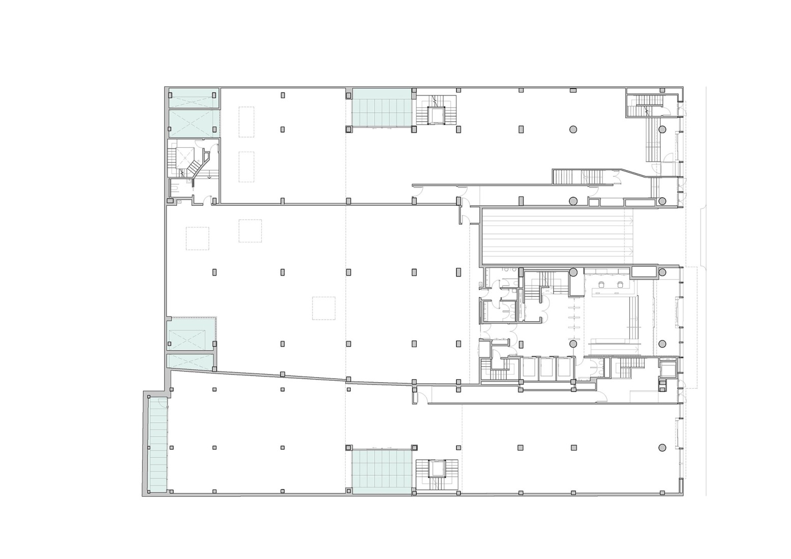 Ground floor plan. Renovation of the Aribau195 building by scob.