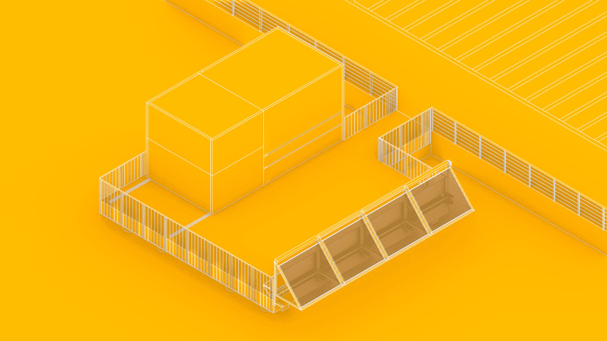 Axonometría. «The Bloom Box» por SoBA. 