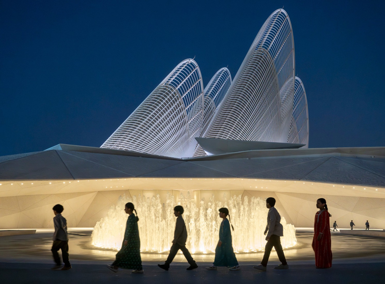 Zayed National Museum by Foster + Partners. Photograph by Nigel Young.