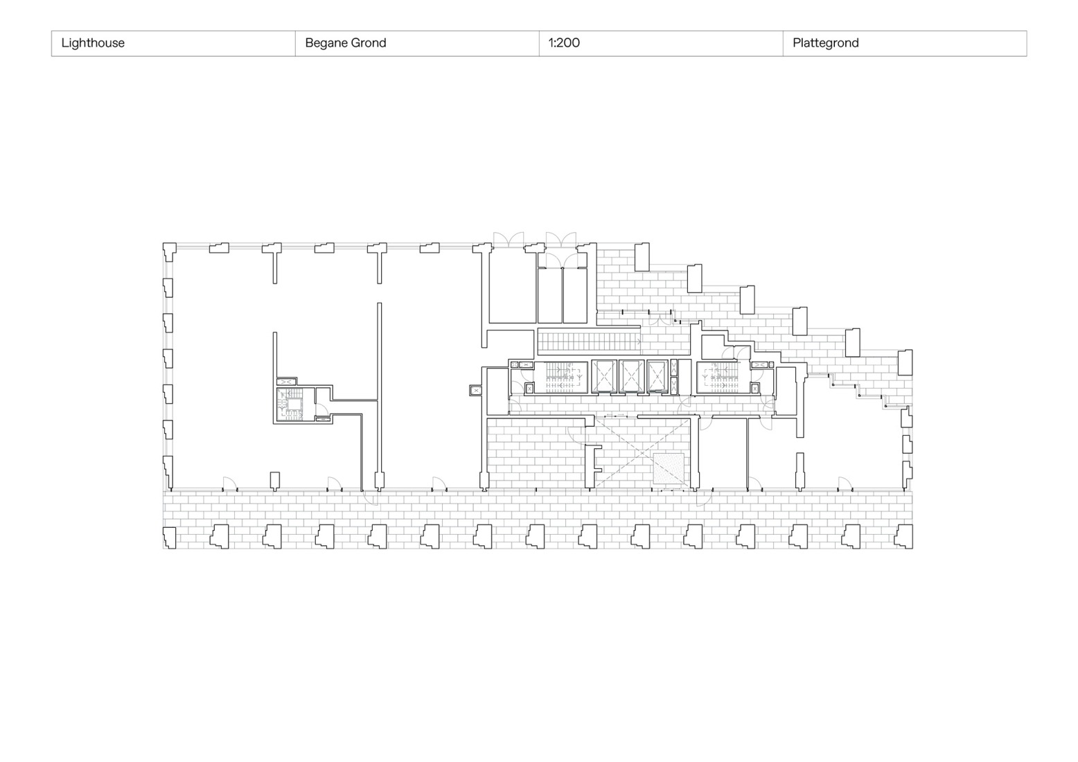 Ground floor plan. "Lighthouse" by De Zwarte Hond.