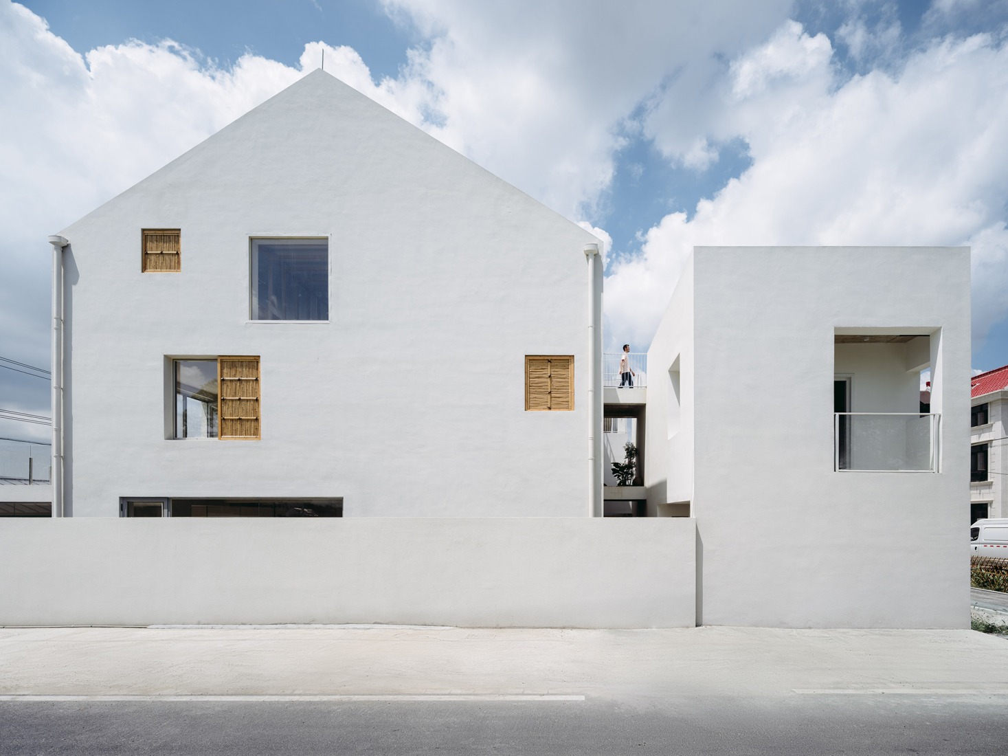East Elevation. The Catcher guesthouse by Team_BLDG. Photograph by Hu Siyuan.