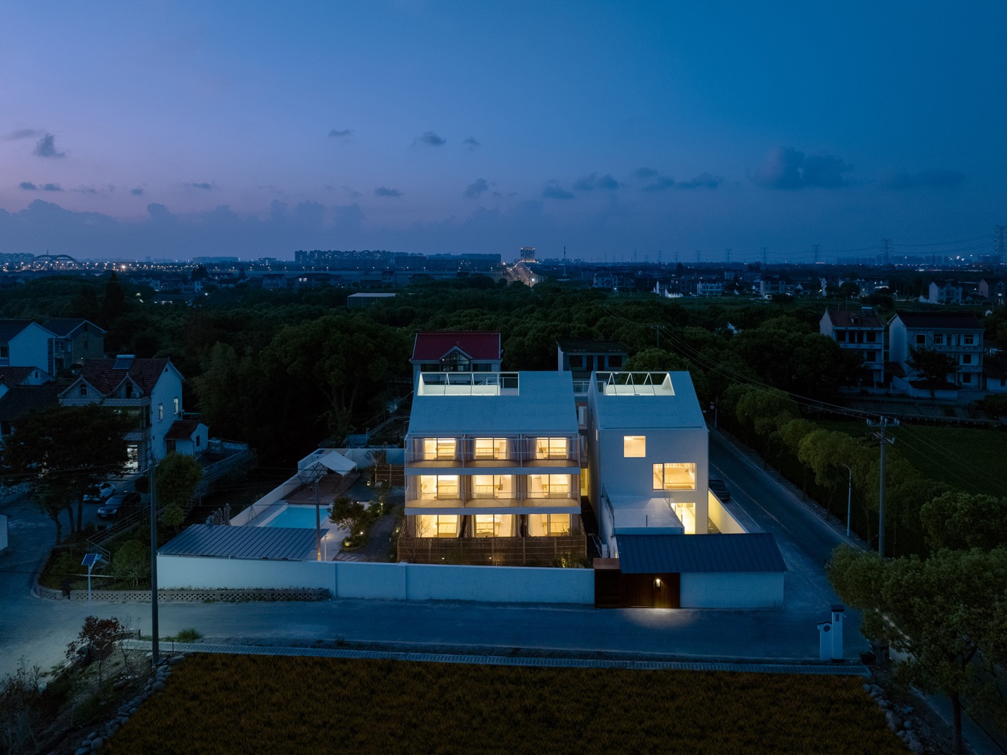 South Elevation. The Catcher guesthouse by Team_BLDG. Photograph by Hu Siyuan.