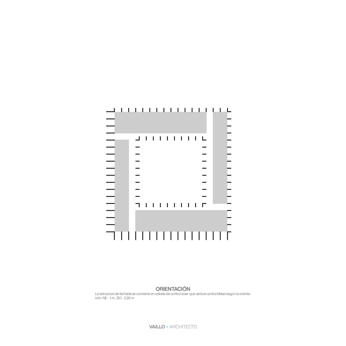 Esquema. Facultad de Turismo por Vaillo +Architects.