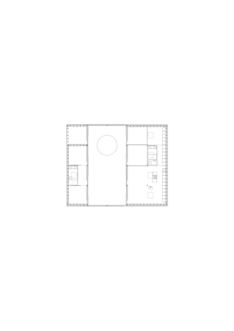 Ground floor plan. M37 house in Contis by BAST + LITTORAL.
