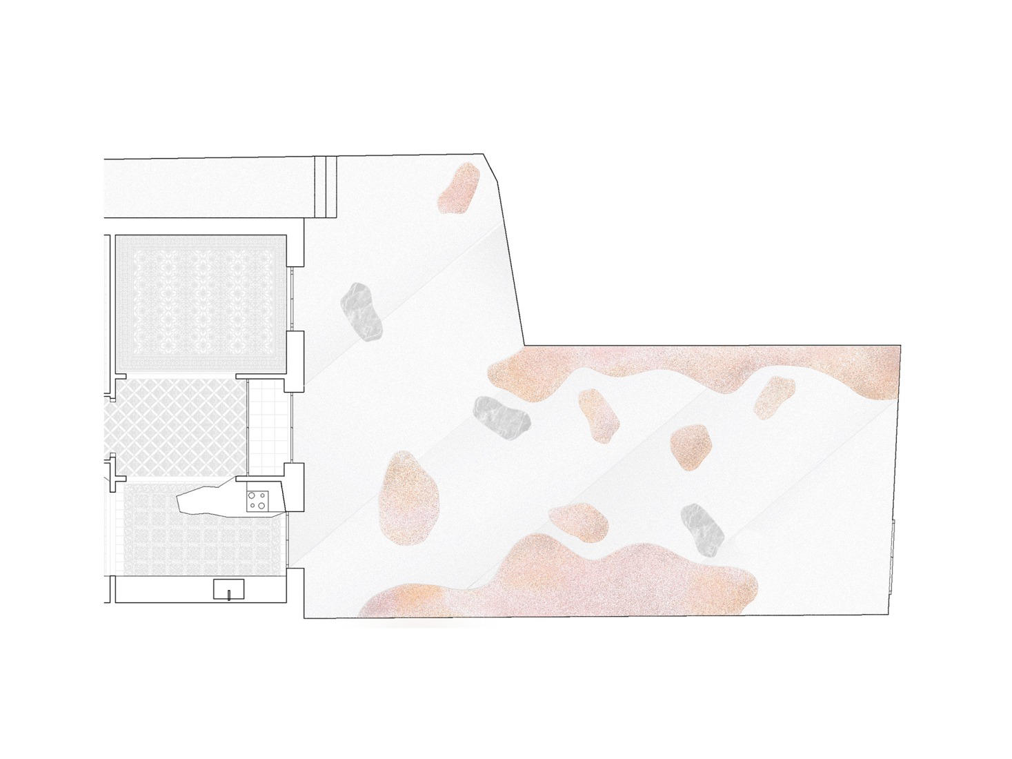 Floor plan. Garden in the Clouds by H3o architects.