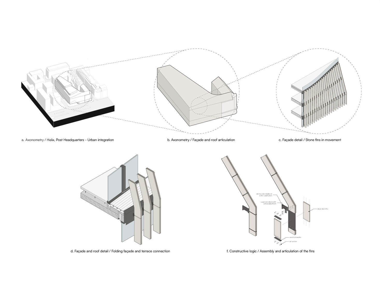 Diagramas. «Post Headquarters - Helix» por Metaform. 