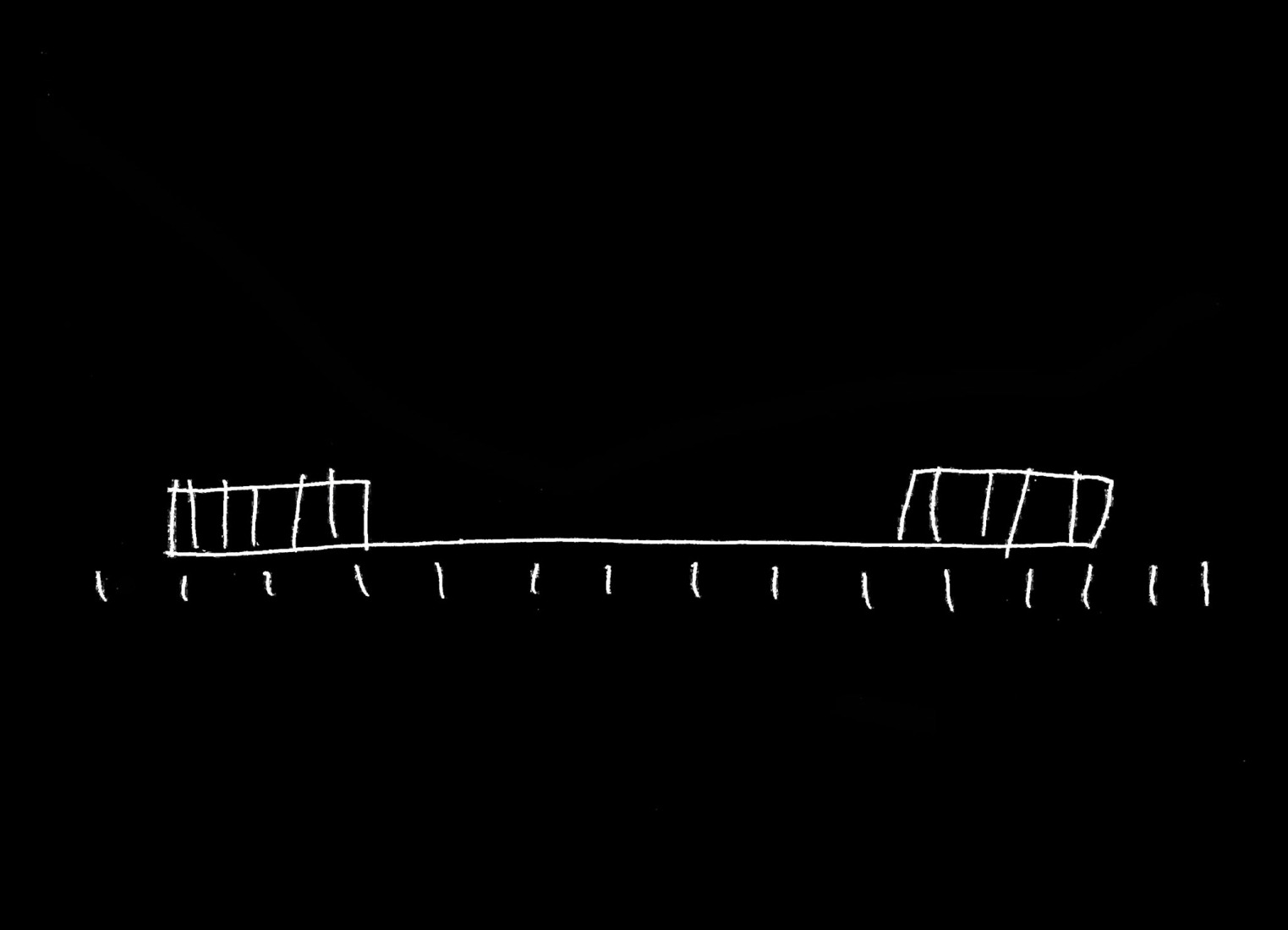 Sketch. Double Villa Bukovac by njiric+ arhitekti.