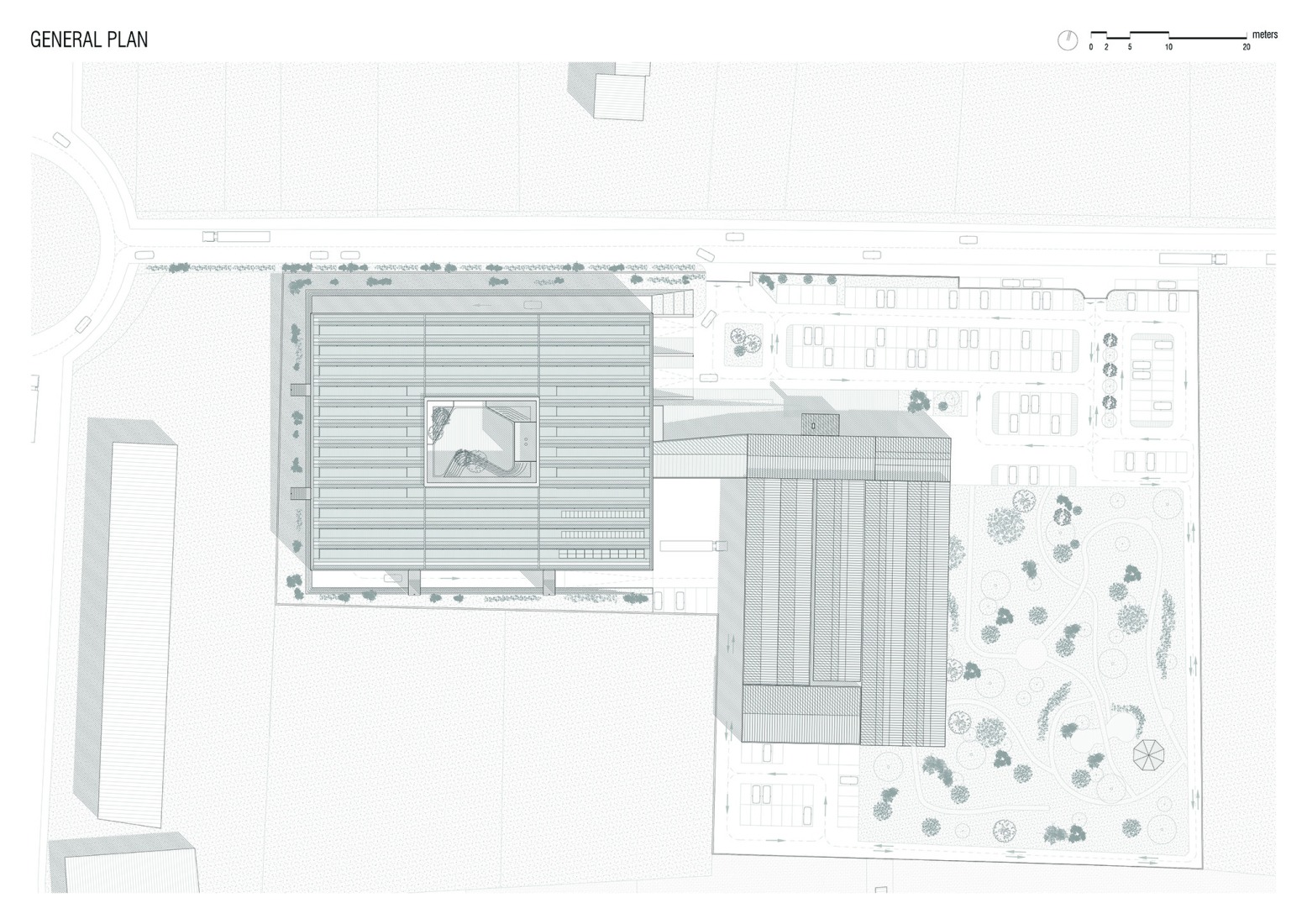 Site plan. "Green Village" by Studio Bressan.