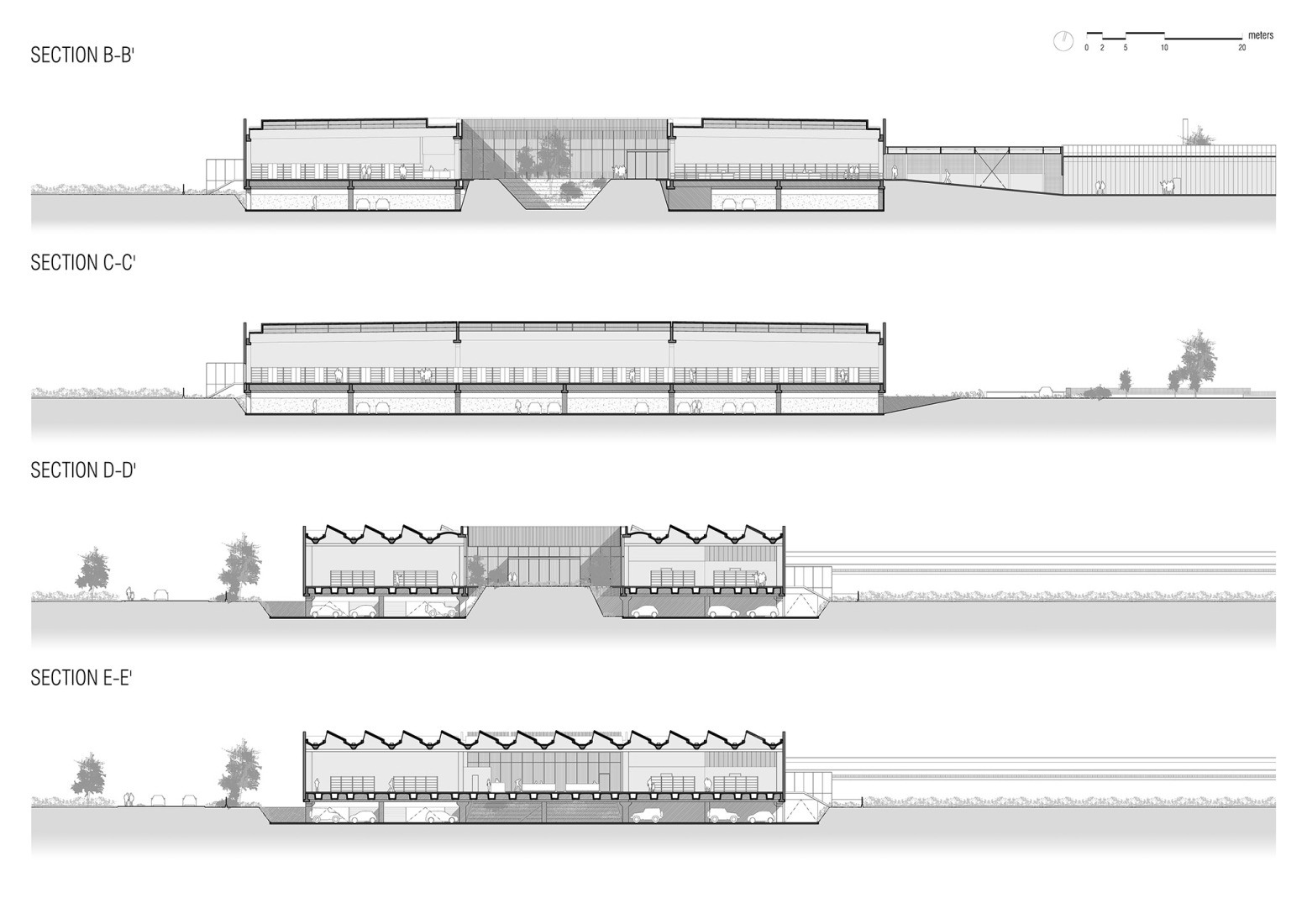 Sections. "Green Village" by Studio Bressan.