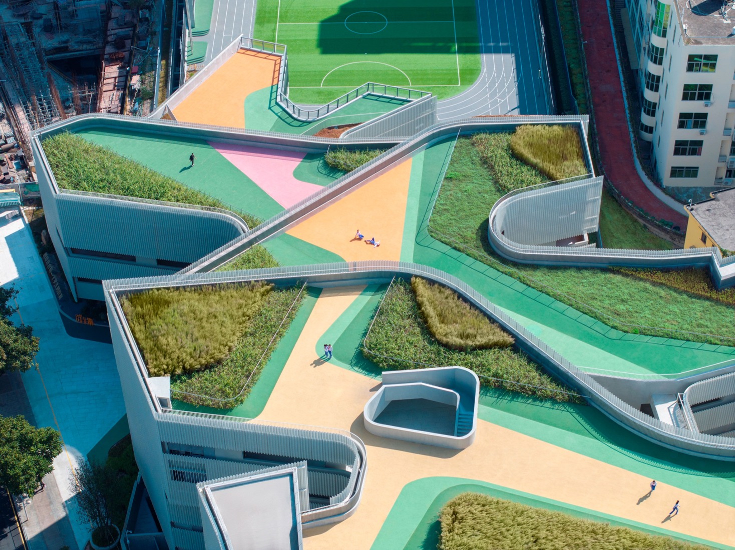 Cuizhu Foreign Language School by Studio Link-Arc. Photograph by Tian Fangfang.