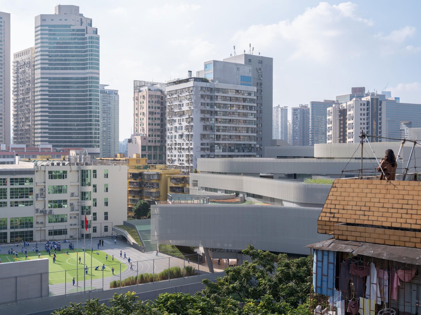 Cuizhu Foreign Language School by Studio Link-Arc. Photograph by Tian Fangfang.