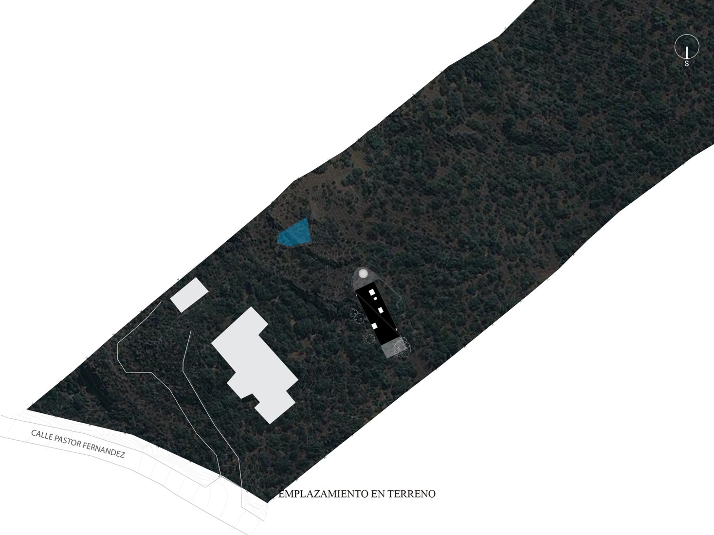 Site plan. Cabanon by Susuka Architects.