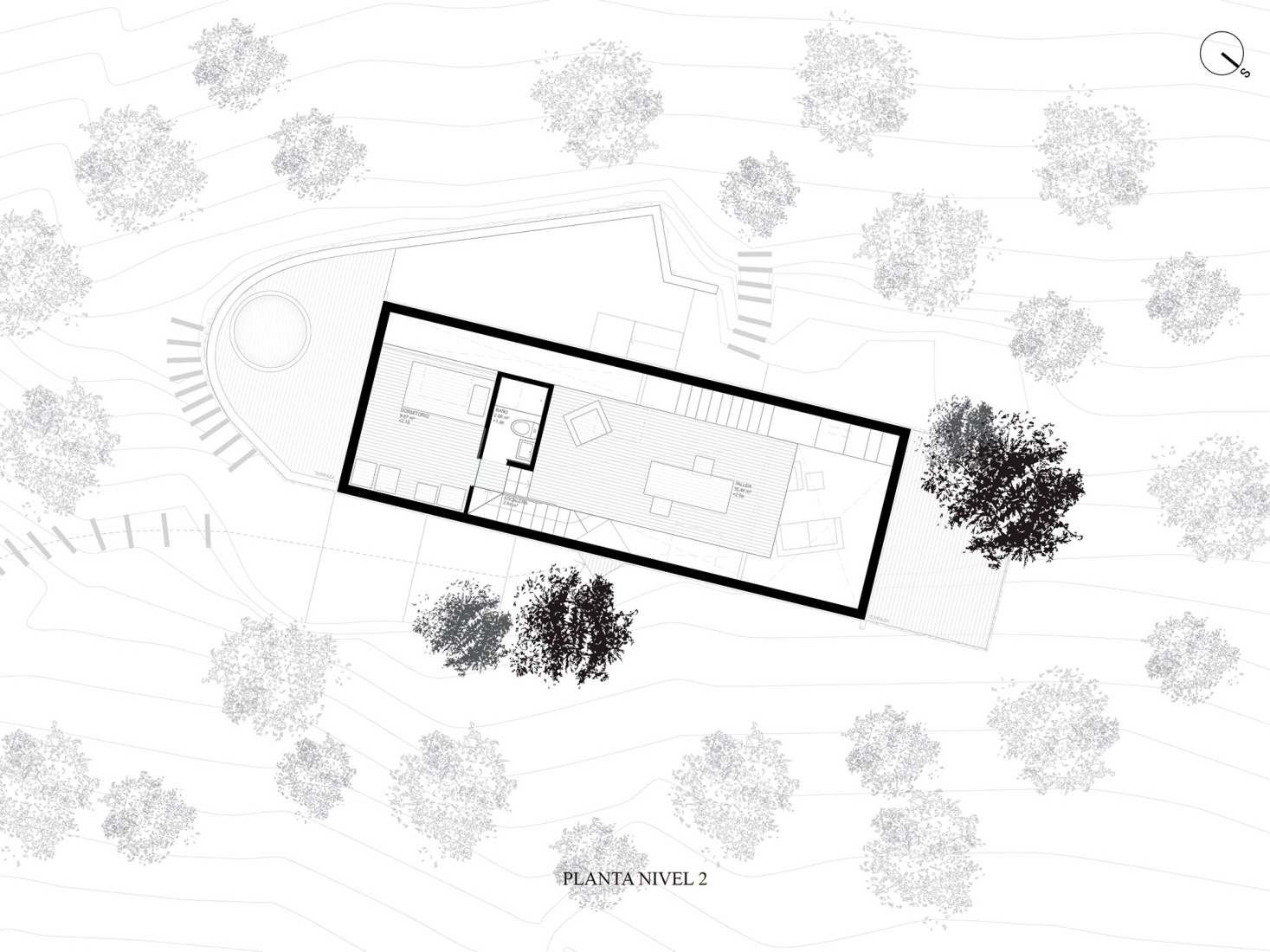 First floor plan. Cabanon by Susuka Architects.