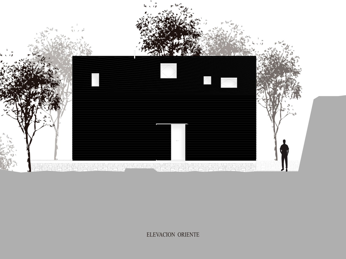 Elevation. Cabanon by Susuka Architects.