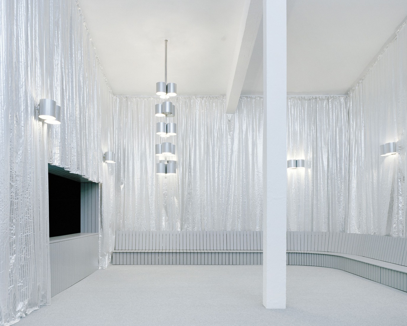 Temporary Spaces for Slovenian National Theatre Drama by Vidic Grohar Arhitekti. Photograph by Maxime Delvaux.