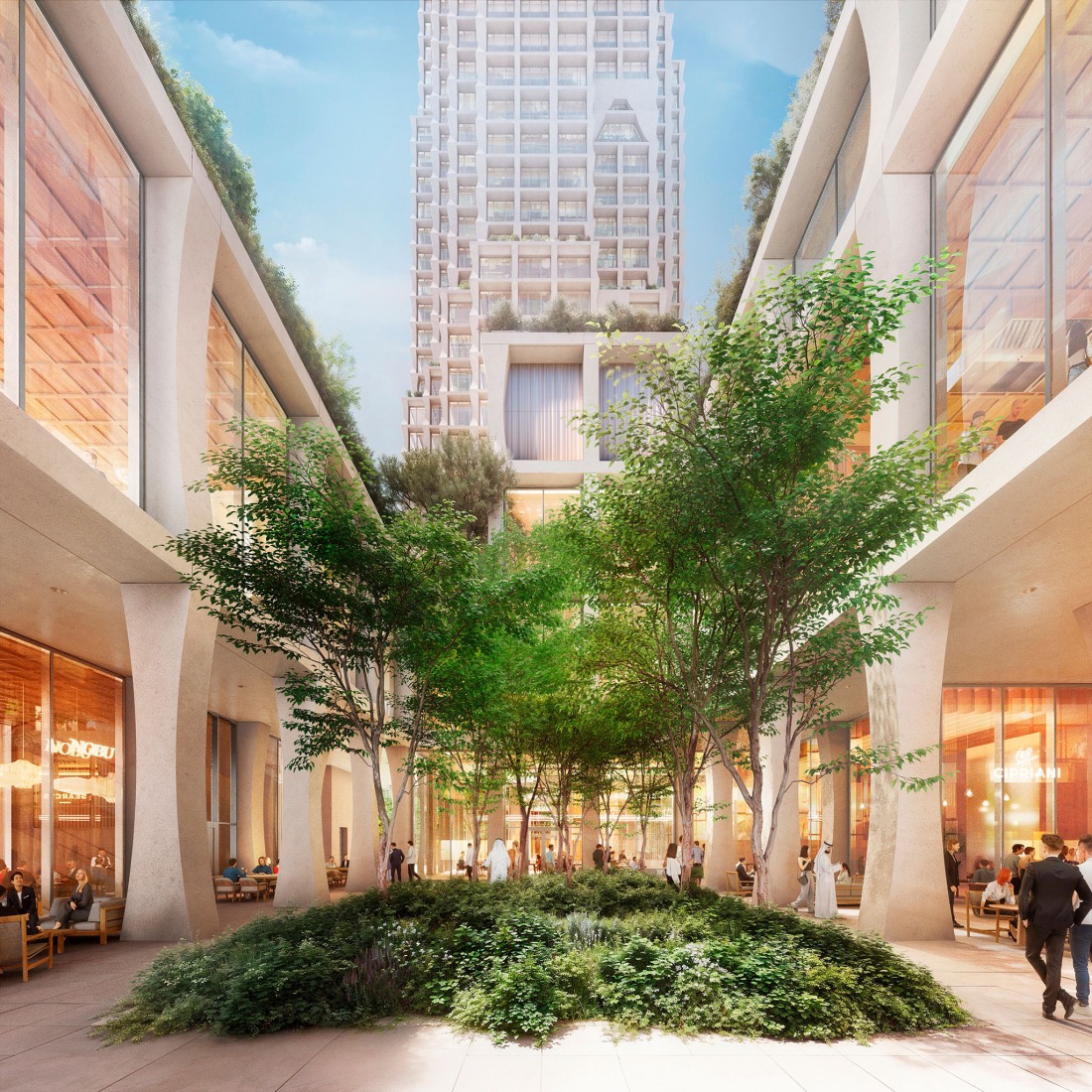 Rendering. Janu Dubai by Herzog & de Meuron.