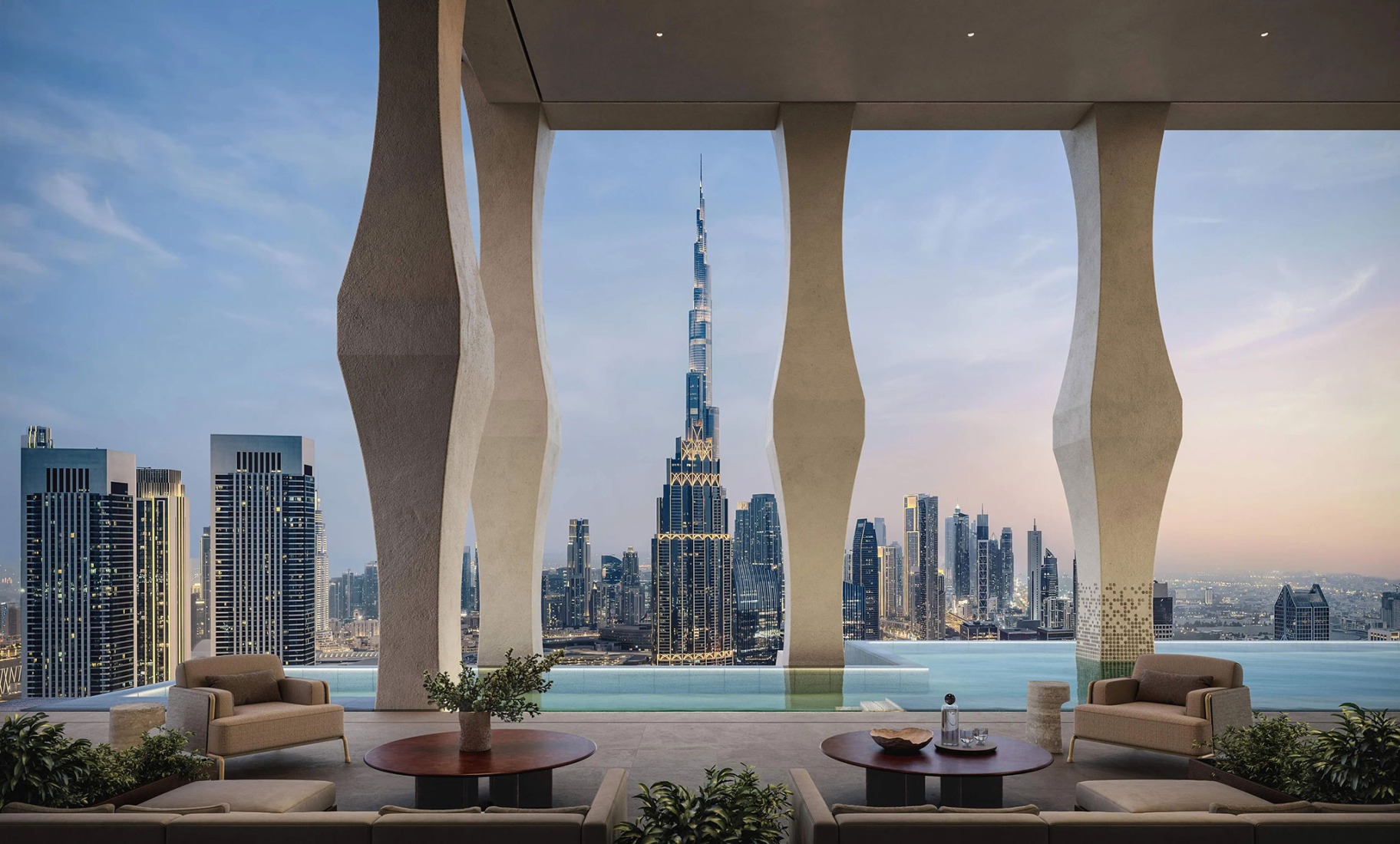 Rendering. Janu Dubai by Herzog & de Meuron.