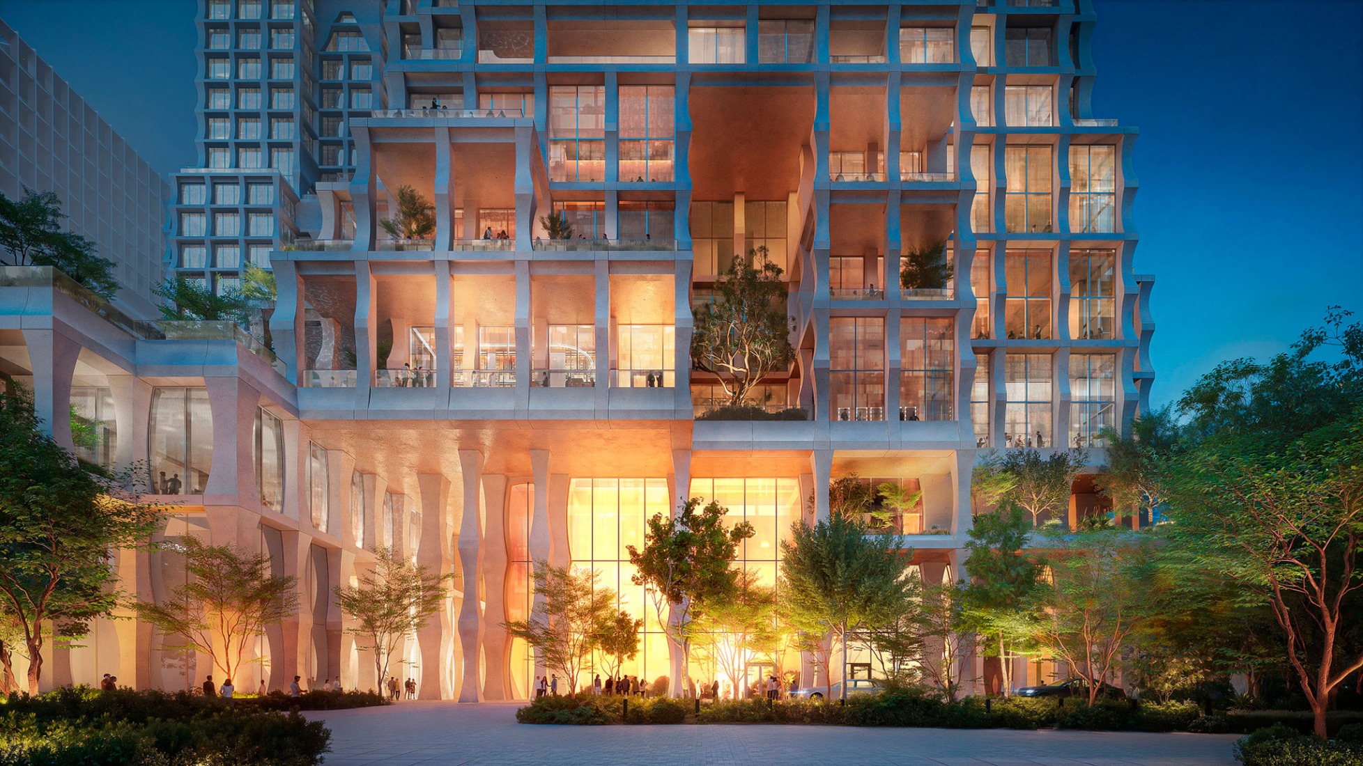 Rendering. Janu Dubai by Herzog & de Meuron.
