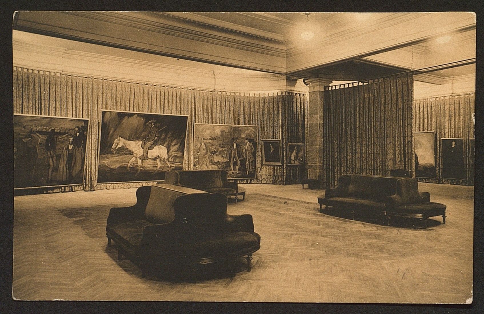 Imágenes postales del Círculo de Bellas Artes. Fototipia Hauser y Menet. Colección de tarjetas postales originales de época c.1927. Archivo del Círculo de Bellas Artes. 