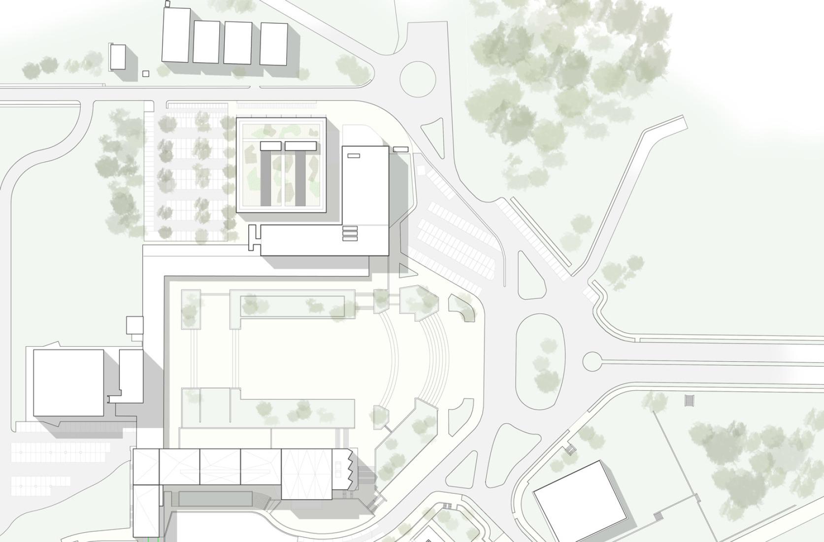 Site plan. Expansion and renovation of the ETSIA of the Universidad de Sevilla by Estudio Carbajal.