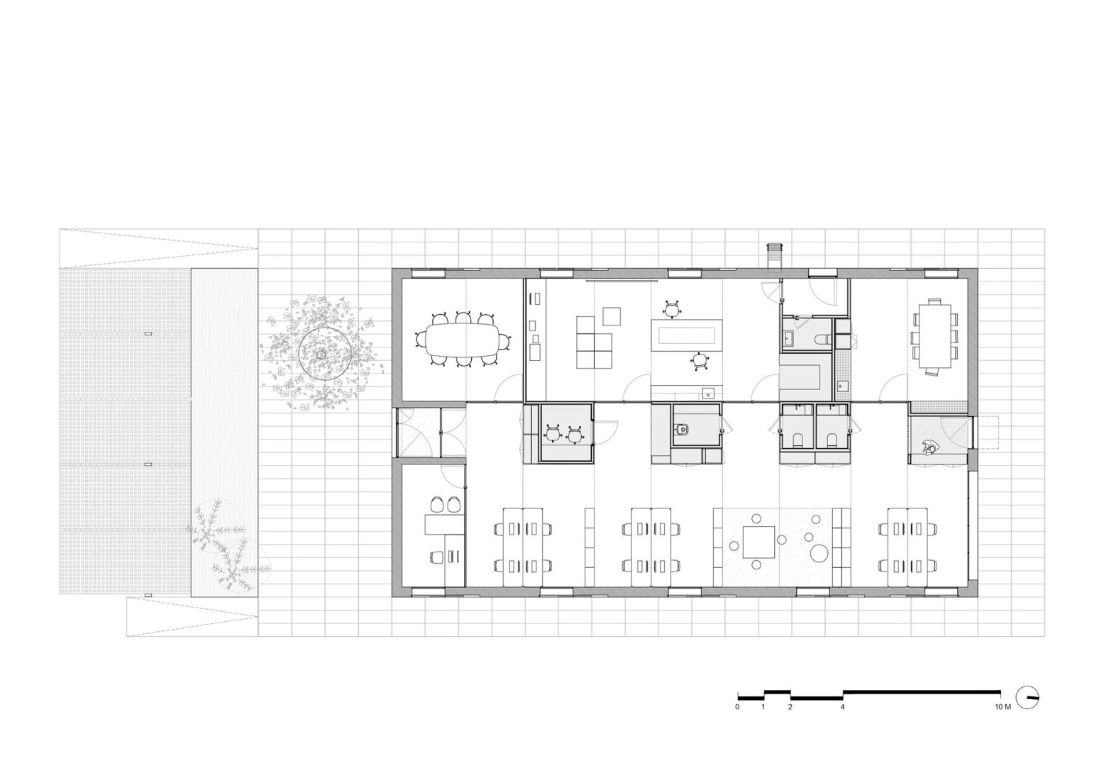 Plano de planta. Oficinas de Agrosemillas por Impepinable. 