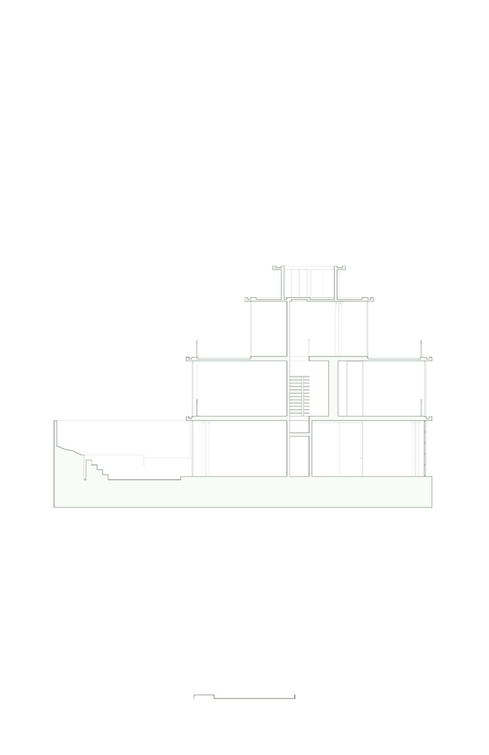 Sección. Casa Tlaloc por López González. 