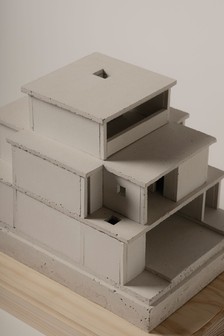 Maqueta. Casa Tlaloc por López González. Fotografía por Zaickz Moz.