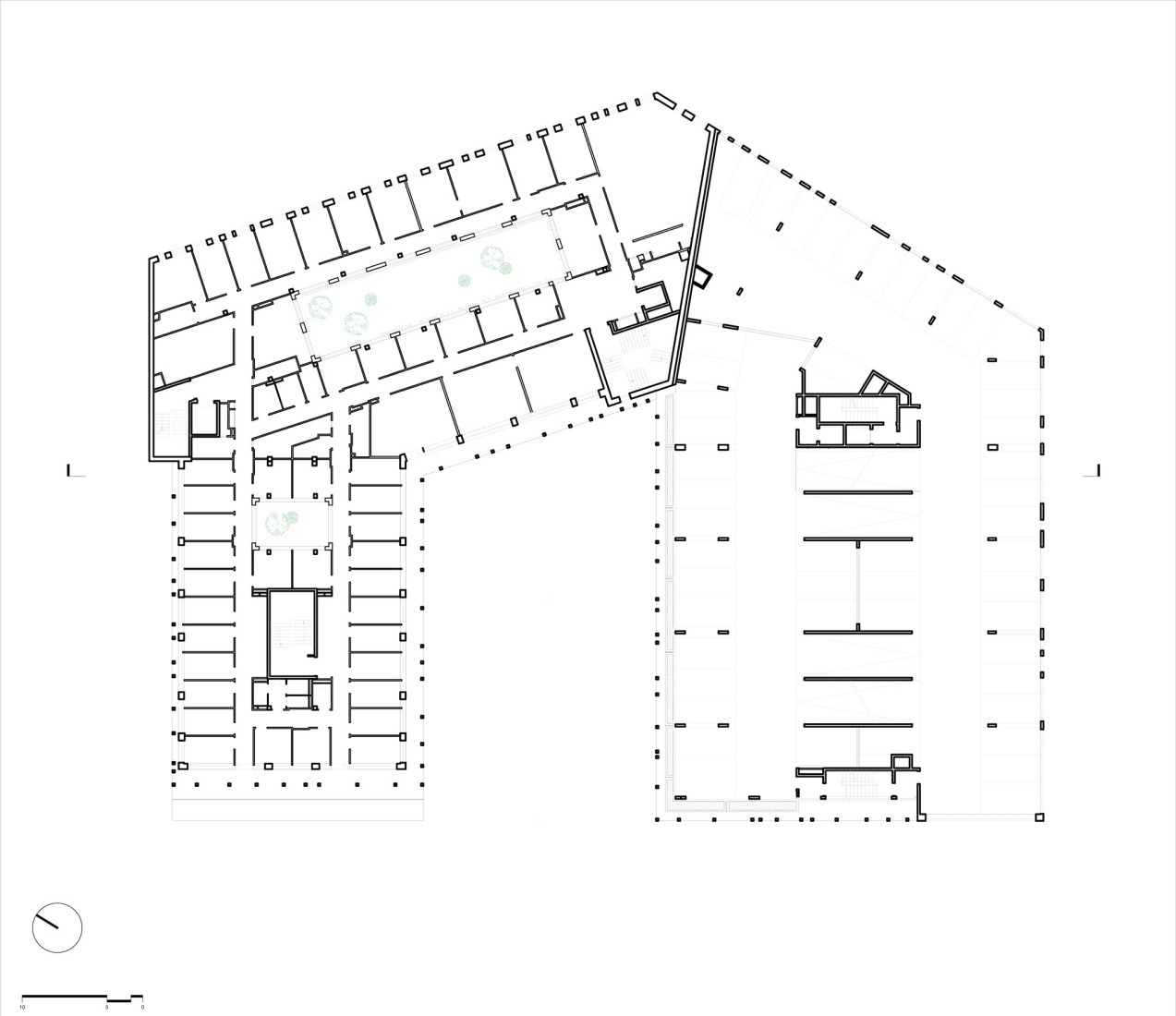 Third floor plan. Eure Paramedical Training Institute (IFPE) by VIB architecture.