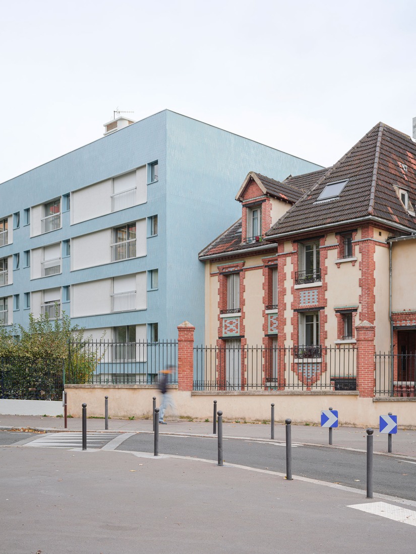 Thermal rehabilitation of a 49-unit apartment building by graal. Photograph by Giaime Meloni.