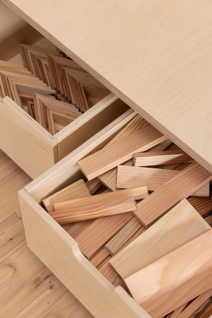 Earth | Tree by Kengo Kuma/KKAA. Installation view at Copenhagen Contemporary 2026. Photograph courtesy of Dinesen.