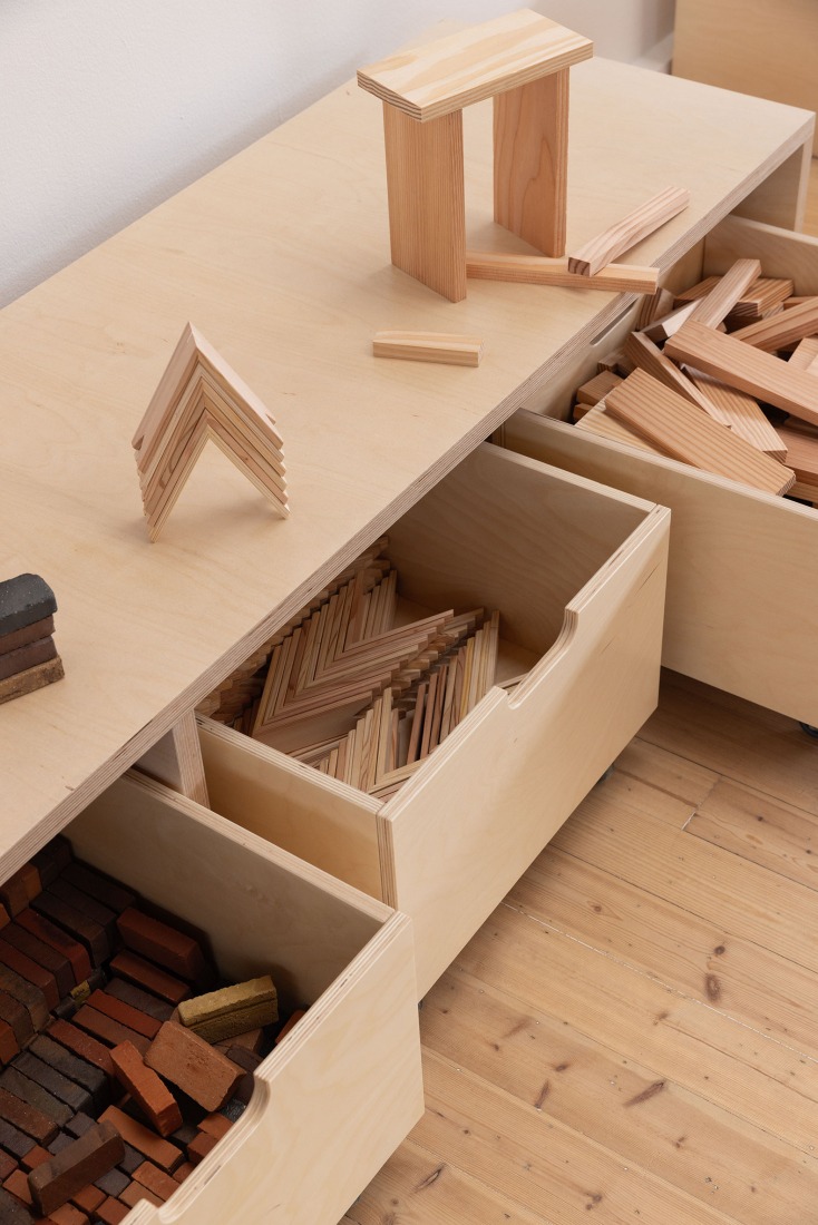 Earth | Tree by Kengo Kuma/KKAA. Installation view at Copenhagen Contemporary 2026. Photograph courtesy of Dinesen.