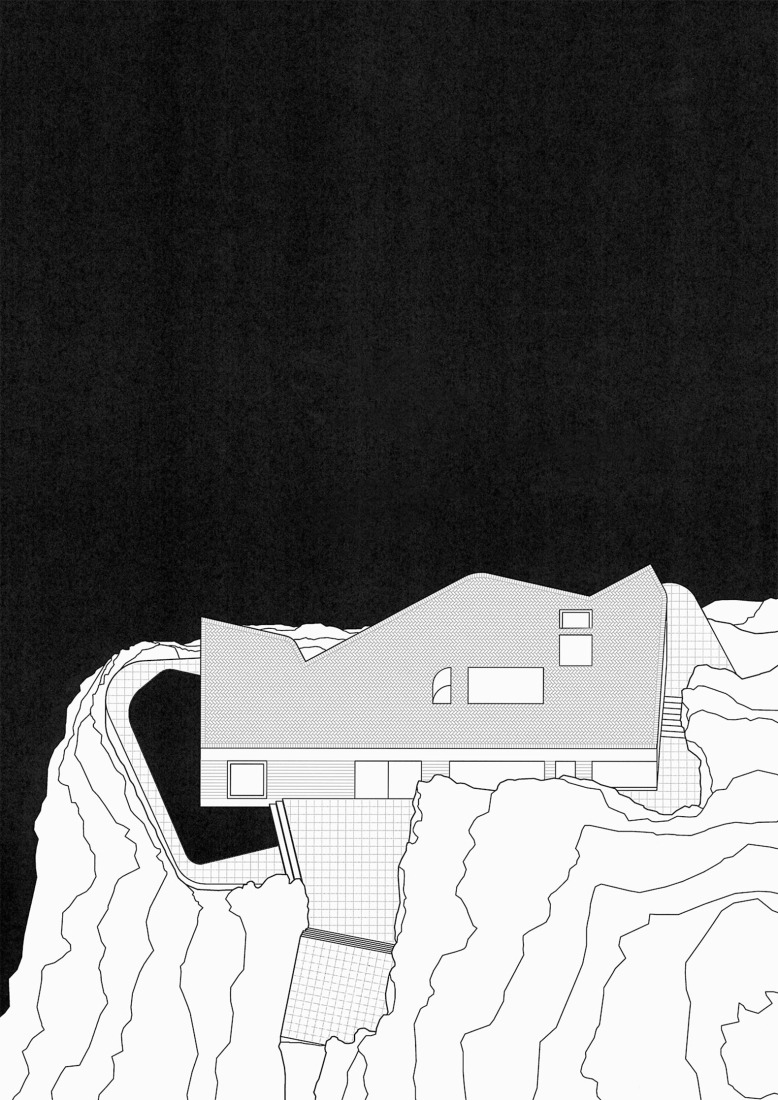 Site plan. Balma Murada house by Mesura.