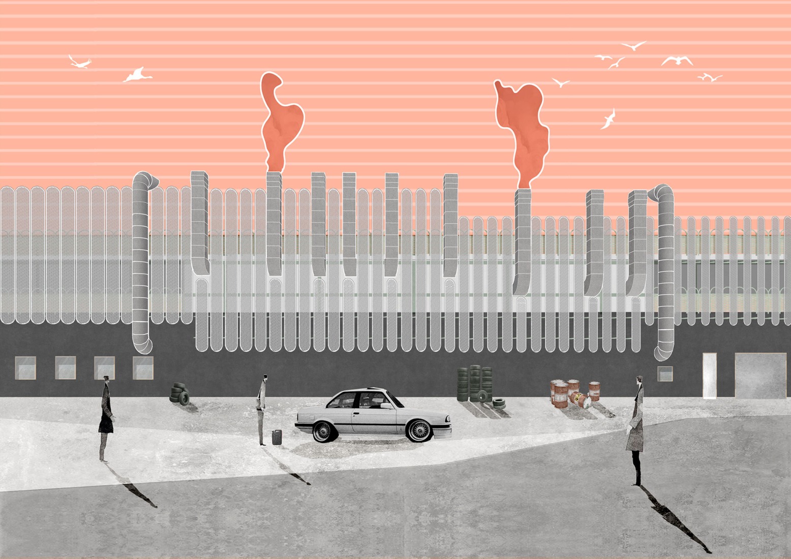 Ilustración. «Leganés Auto Center» por OOIIO Arquitectura.