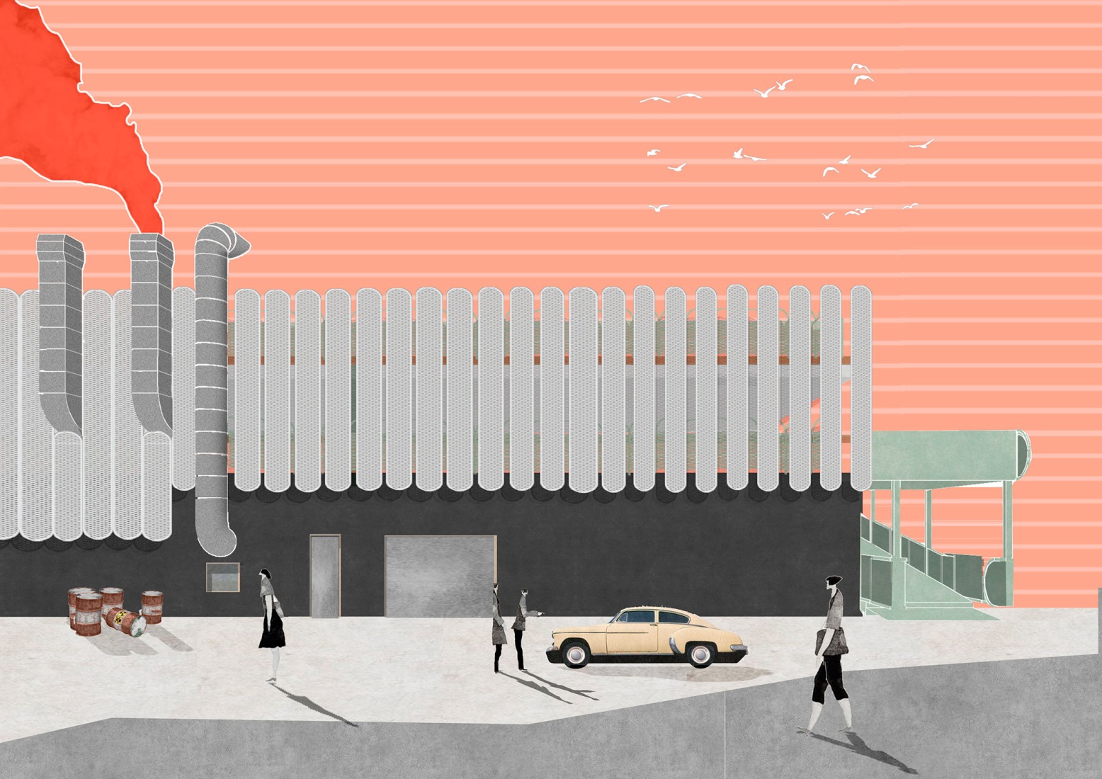 Ilustración. «Leganés Auto Center» por OOIIO Arquitectura.