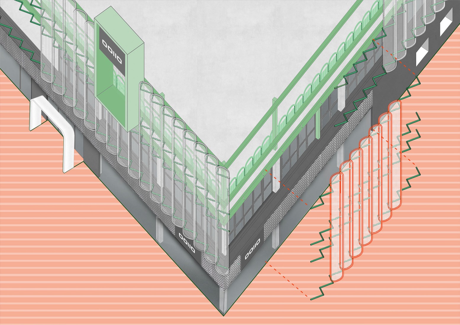 Ilustración. «Leganés Auto Center» por OOIIO Arquitectura.