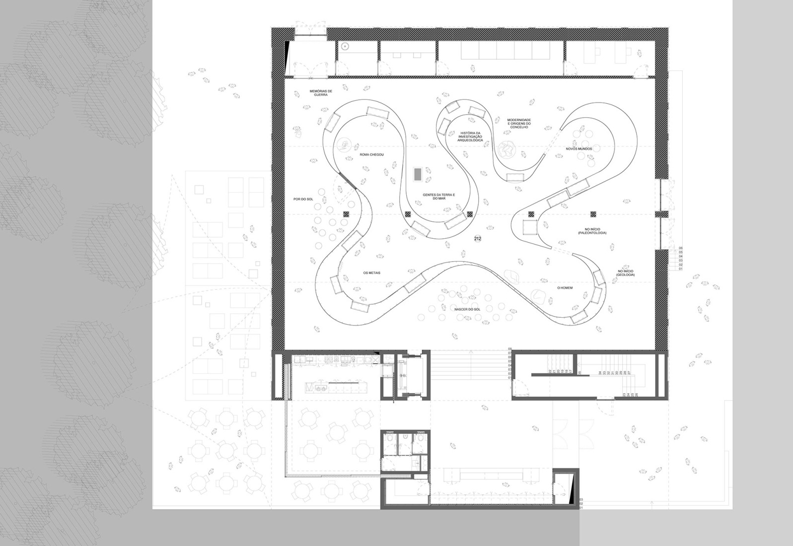 Floor plan -2. Vila do Bispo Museum by spaceworkers.