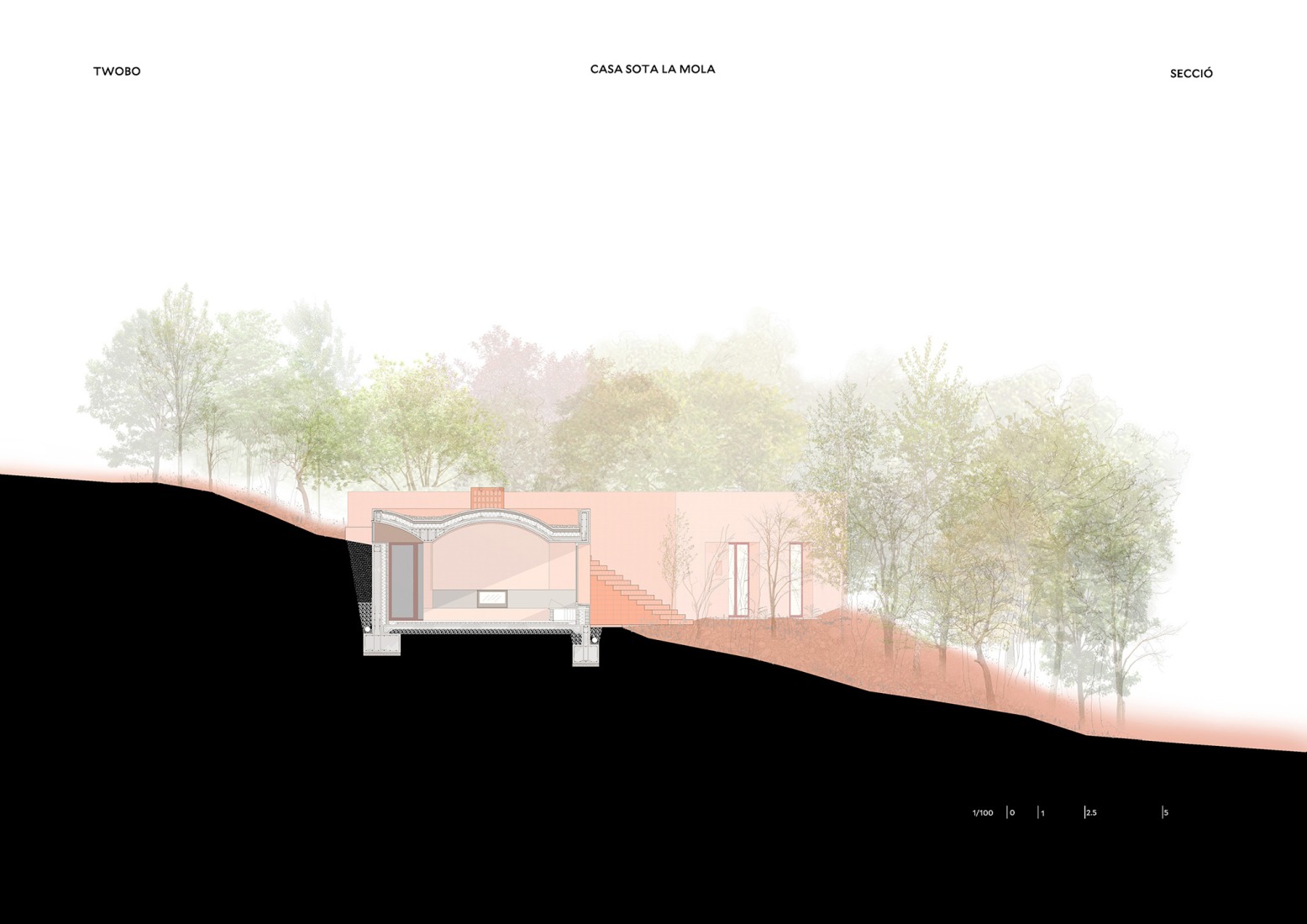 Section. "Casa Sota la Mola" by Twobo.