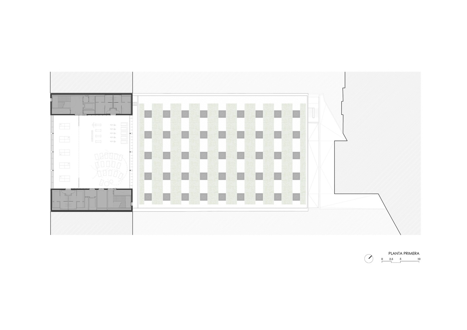 First floor plan. CEM Espronceda by BB Arquitectes + conxita balcells.