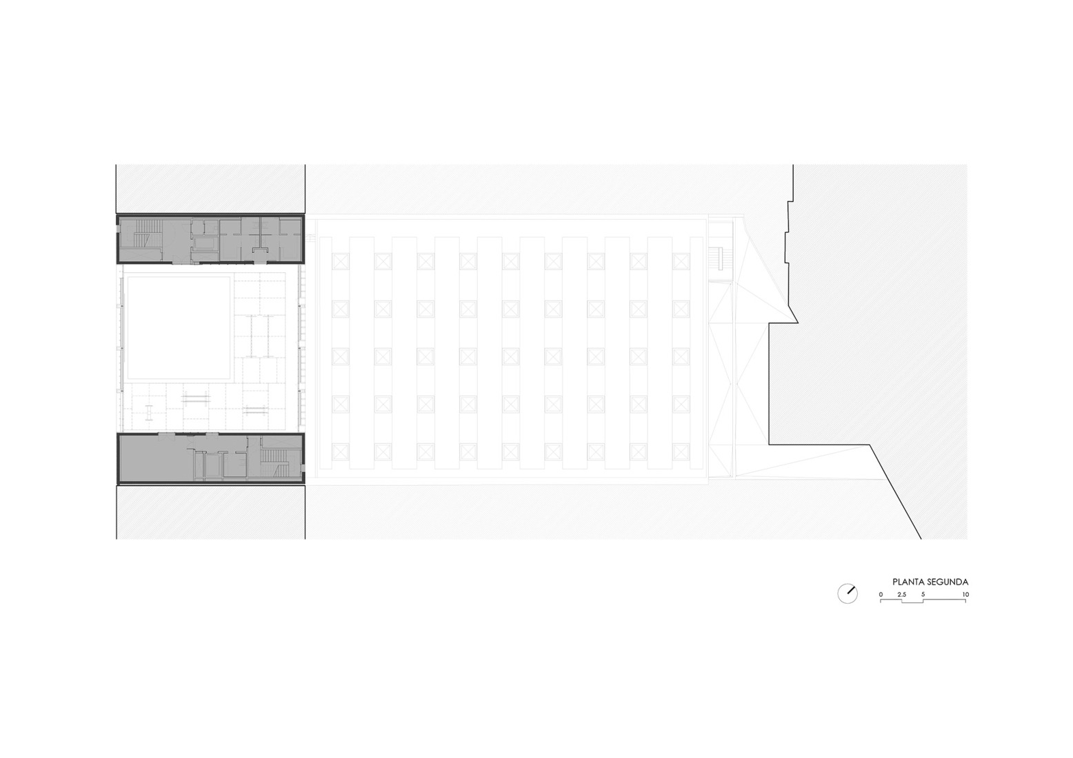 Second floor plan. CEM Espronceda by BB Arquitectes + conxita balcells.