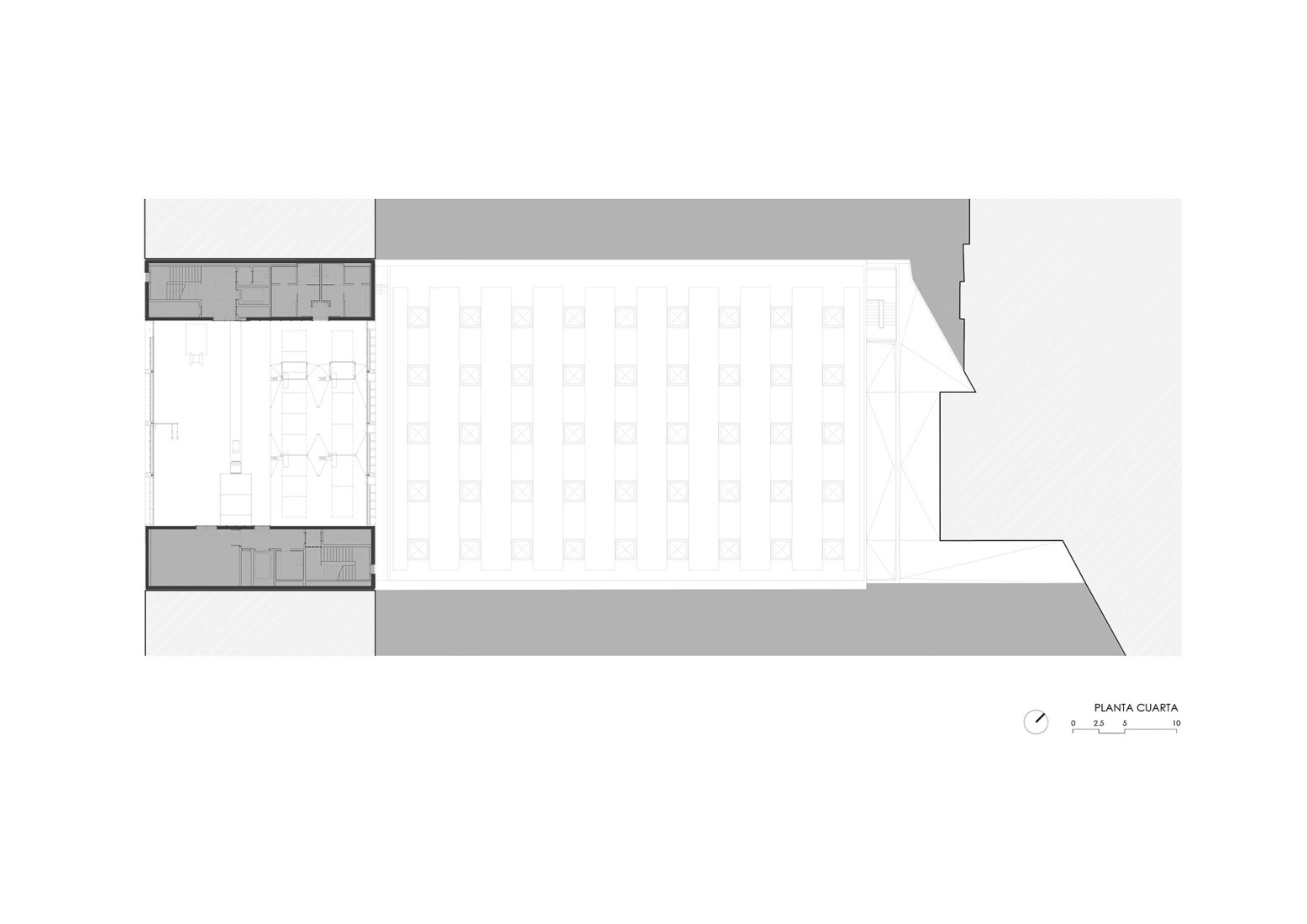 Fourth floor plan. CEM Espronceda by BB Arquitectes + conxita balcells.