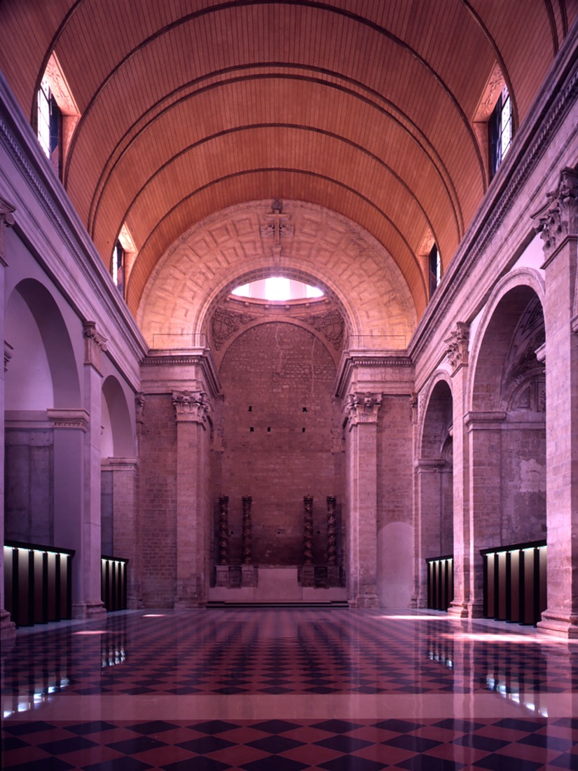Reconstrucción de la Iglesia de Santa Cruz en Medina del Rioseco por José Ignacio Linazasoro (1988). Fotografía de Antxon Hernández.