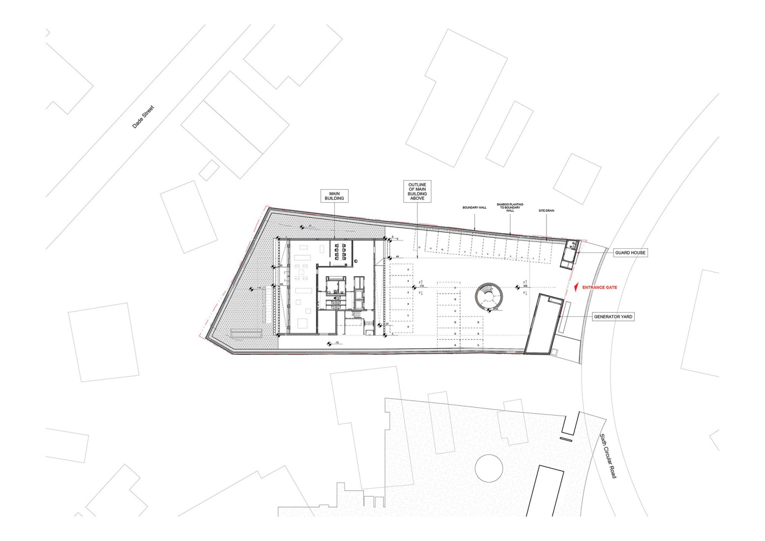 Ground floor plan. Adjaye Associates Studio by Adjaye Associates.