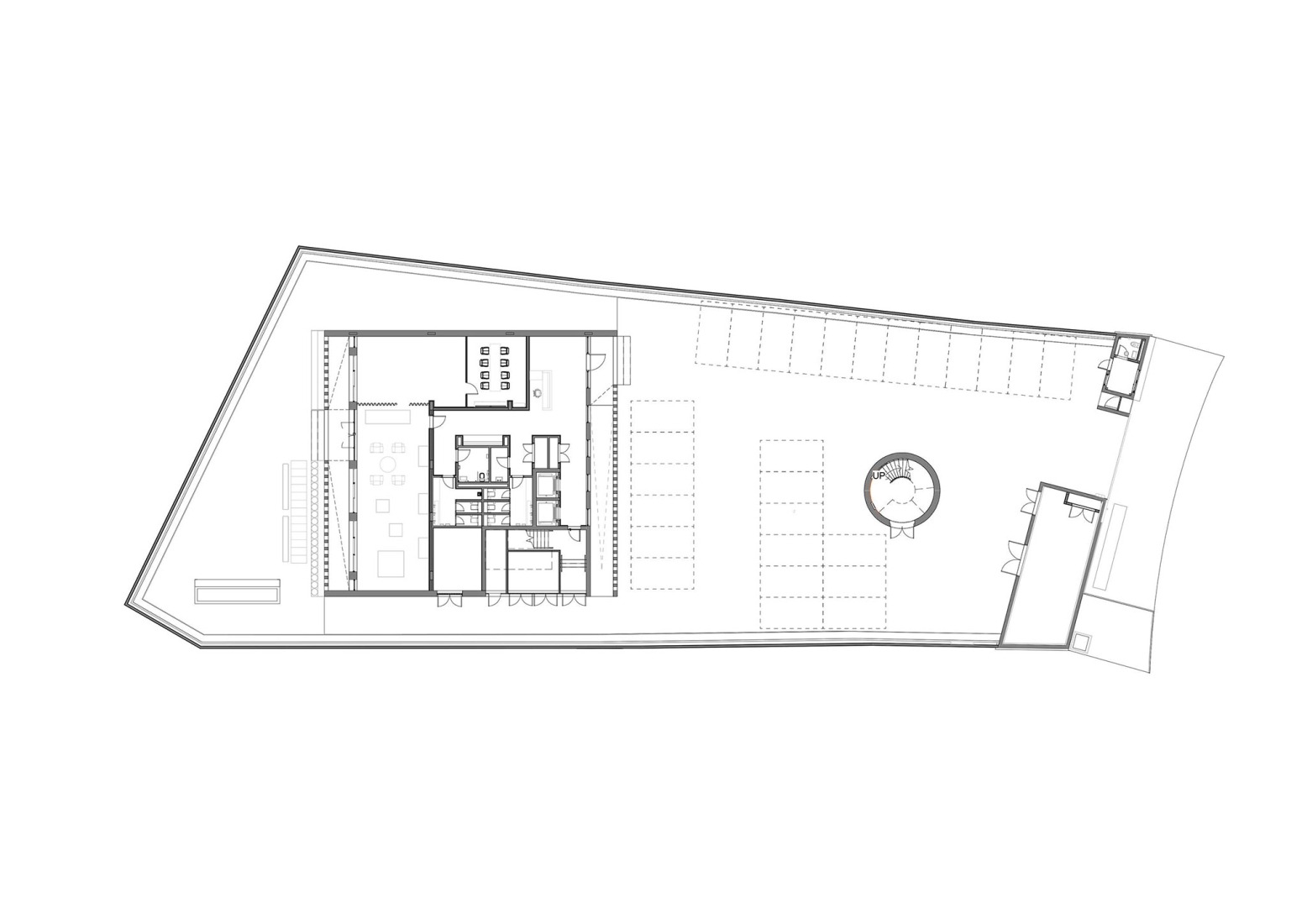 Ground floor plan. Adjaye Associates Studio by Adjaye Associates.