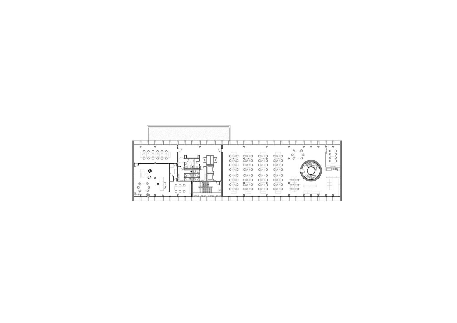 First floor plan. Adjaye Associates Studio by Adjaye Associates.