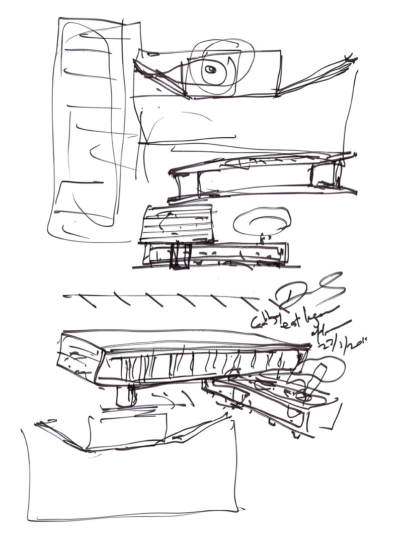 Sketch. Adjaye Associates Studio by Adjaye Associates.